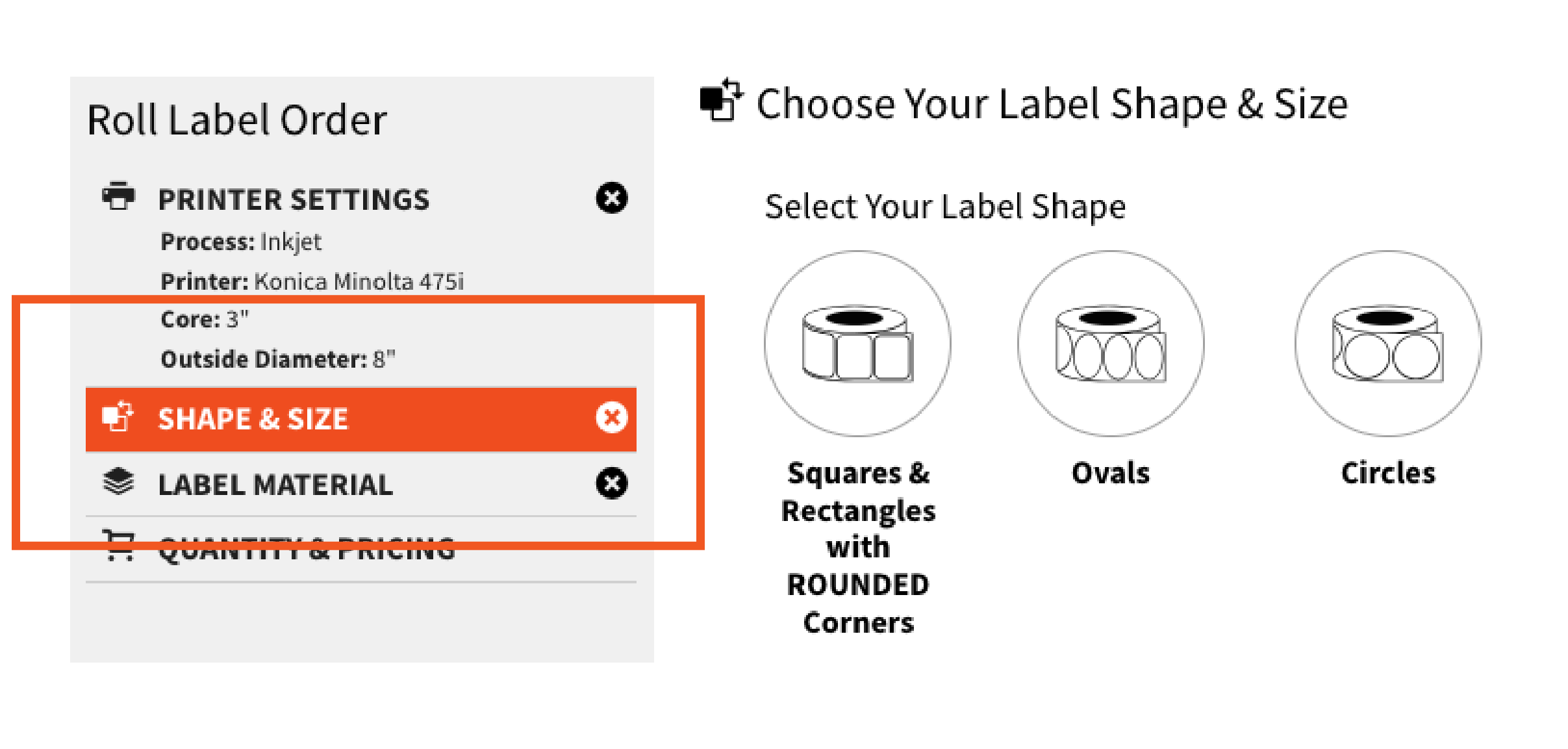 Konica Minolta Blank Printer Labels - Hickman Label Company